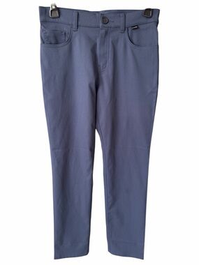 Travis Mathew Junior Boys Open to Close Golf Pants Sz 12 Dark Blue Stretch EUC